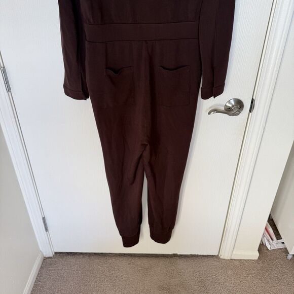 Varley Talia Long Sleeve Doublesoft Jersey Zip Jumpsuit Long Sleeve Lounge Sz XL - Picture 12 of 15